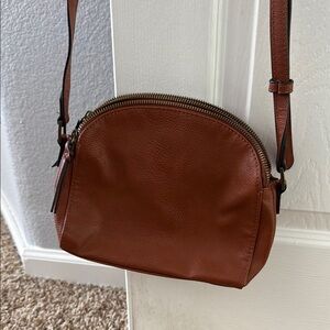 Brown Leather Crossbody Bag
